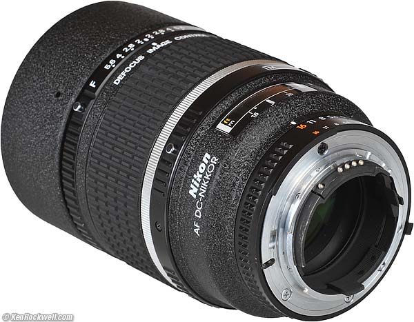 Rear, Nikon 135 DC