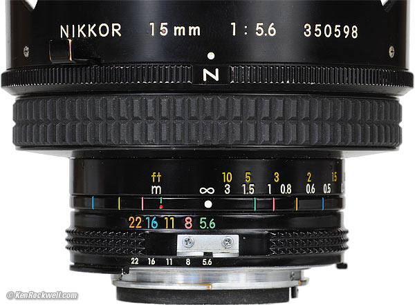 Nikn 15mm f/5.6 Focus Ring