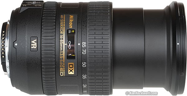 Nikon 1685mm set to 85mm Falloff darkened corners back to performance 