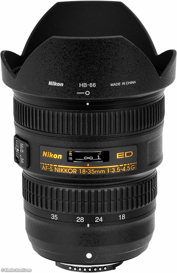 Nikon 18-35mm with HB-66 hood