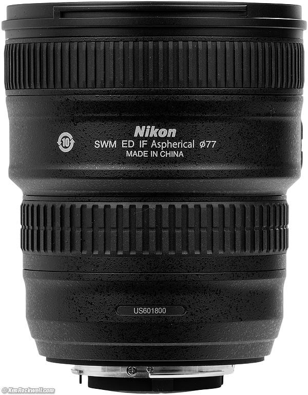 Bottom of Nikon 18-35mm G