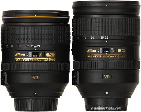 Nikon 24-120mm f/4 VR versus 28-300mm VR