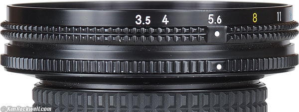 Nikon 28mm PC Aperture ring