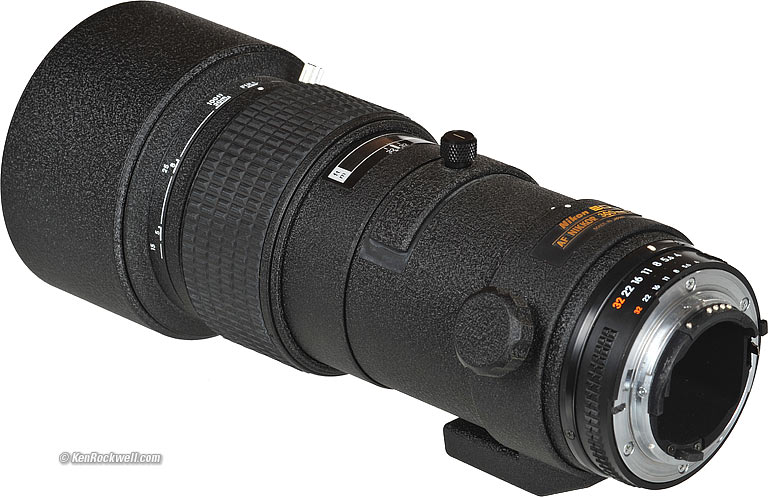 Nikon 300m f/4 AF rear