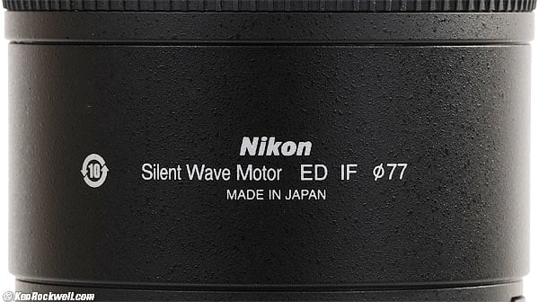 Nikon 300mm f/4 AF-S bottom
