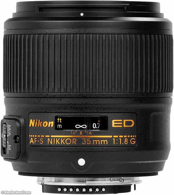 Nikon 35mm f/1.8 FX bottom