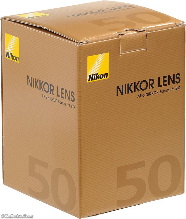 Nikon 50/1.8 G box