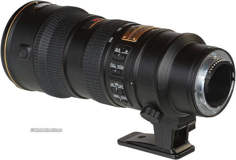 Nikon 70-200mm f/2.8 VR.