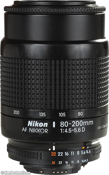 Controls, Nikon 80-200 AF-D. 