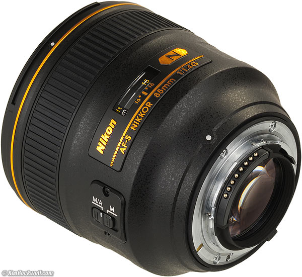 Nikon 85mm diagram