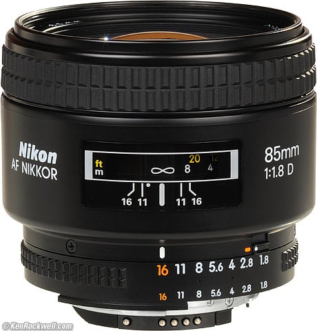 Nikon 85mm f/1.8