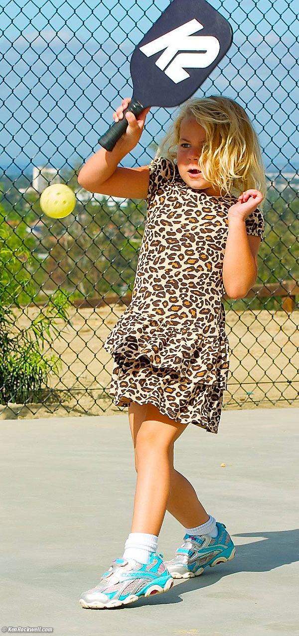 Katie playing Pickleball 