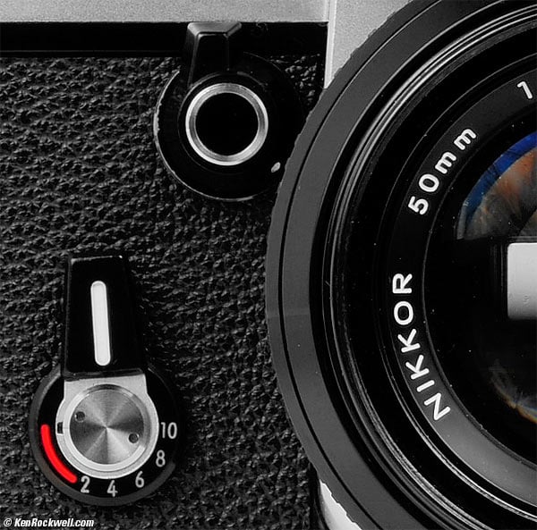 Nikon F2S Depth-of-Feild Preview, Mirror Lockup and Self-TImer. 