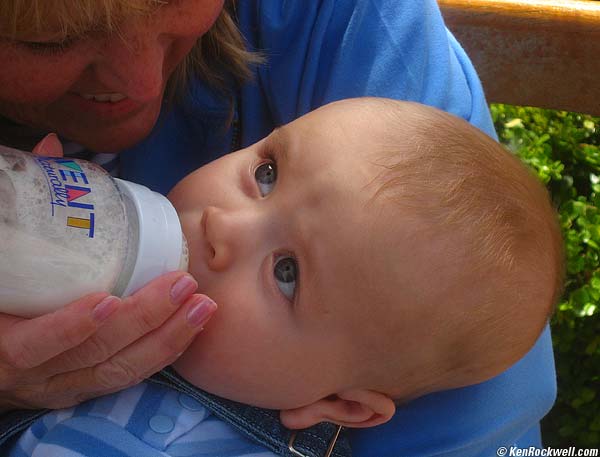 Baby Ryan feeding