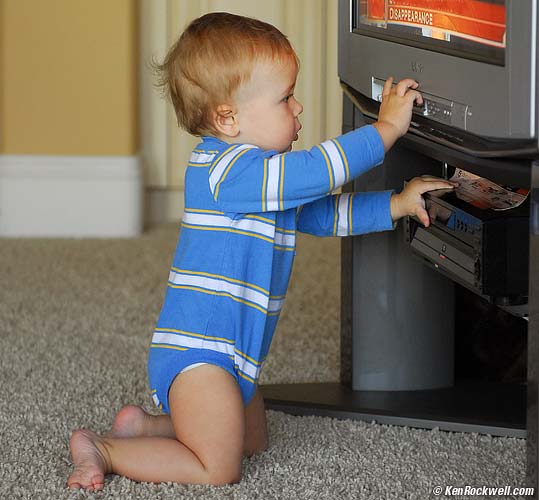 Ryan fixing TV