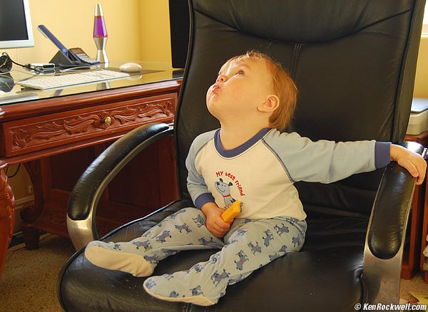 Ryan in dad's office