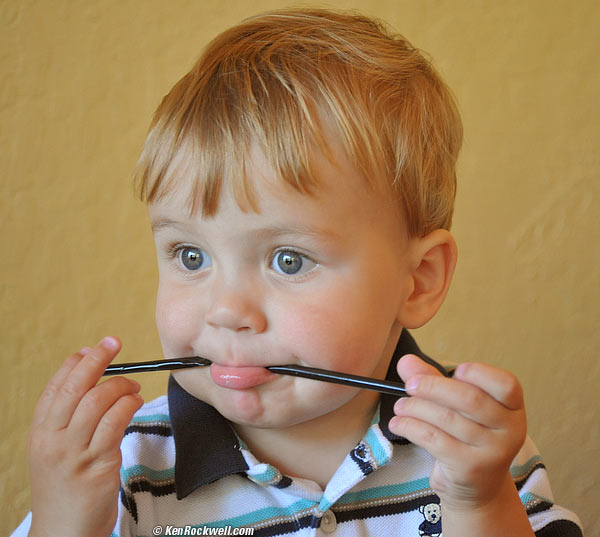 Ryan eating straw