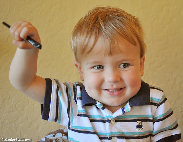 RYan holding straw