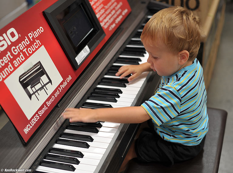 Ryan plays Paino