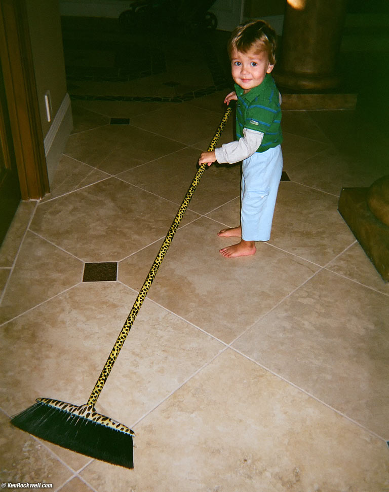 Ryan and the leopard broom