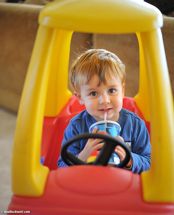 Ryan driving, Dec 2008