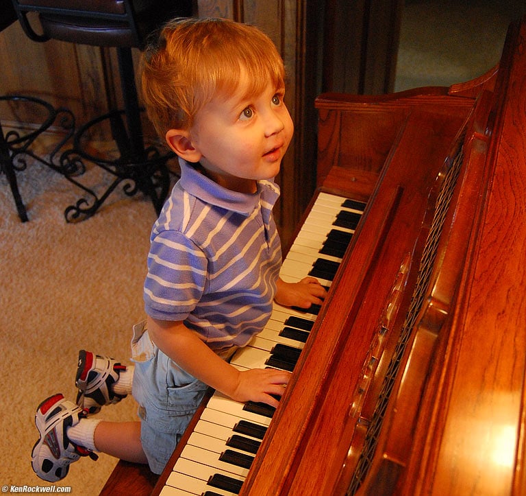 Ryan playing piano