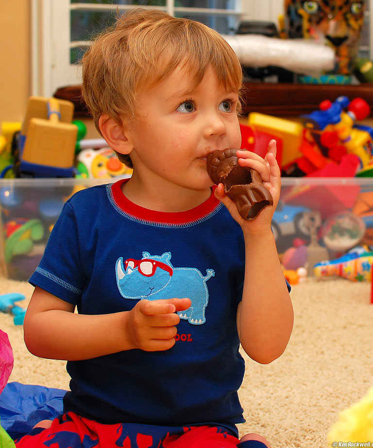 Ryan and Easter Chocolate
