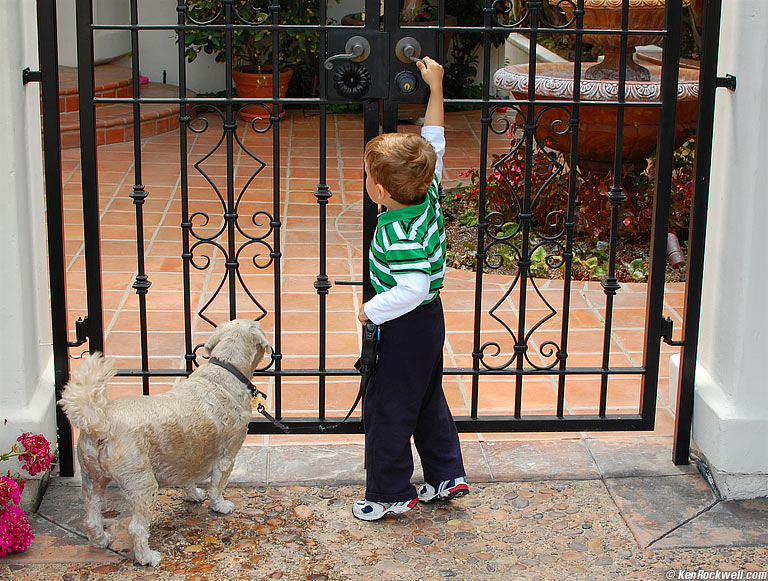 Ryan at Chad's gate