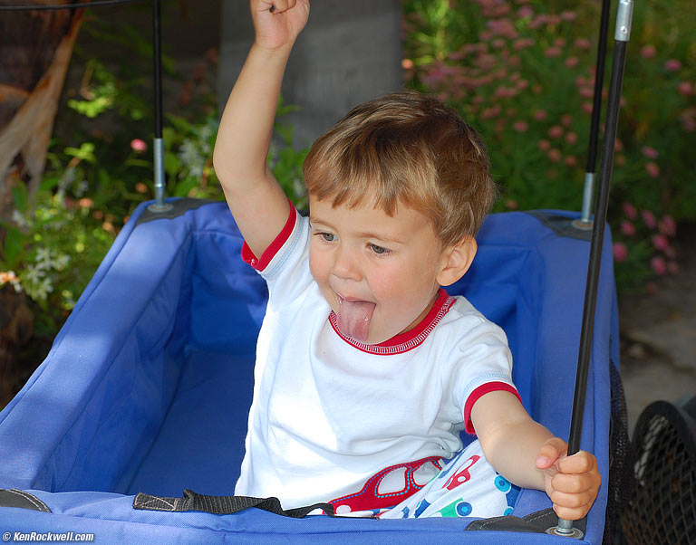 Ryan in Wagon