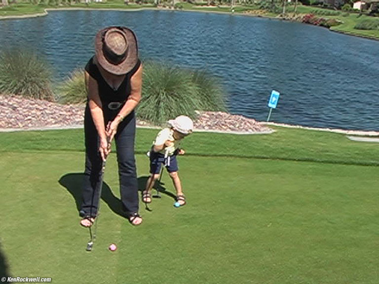 Ryan golfing