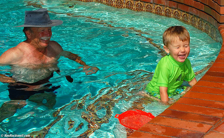 Ryan in Noni's Pool