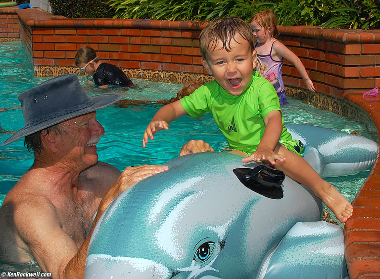 Ryan in Noni's Pool