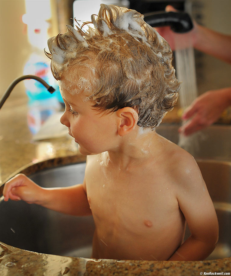 Ryan in the bath