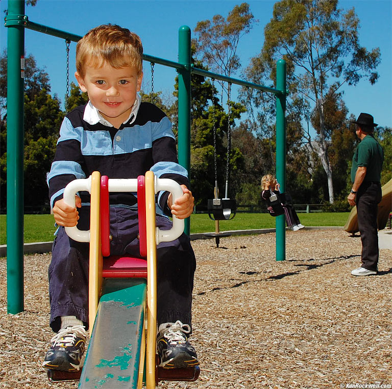 Ryan on the see-saw with fill-flash