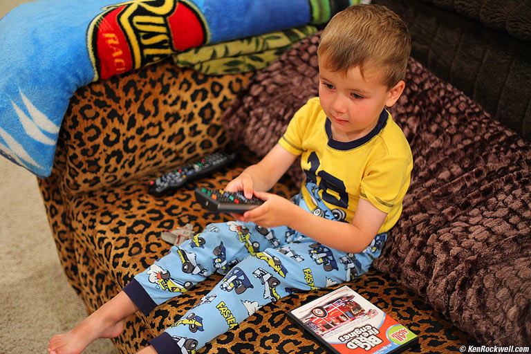 Ryan watching TV