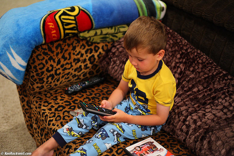Ryan watching TV