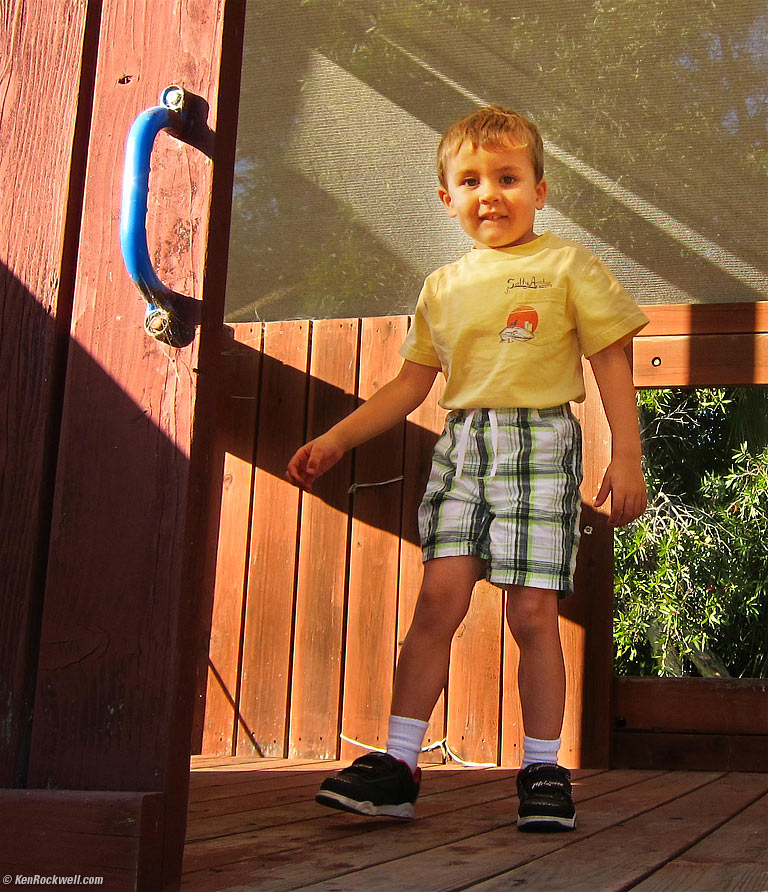Ryan in the play house. 
