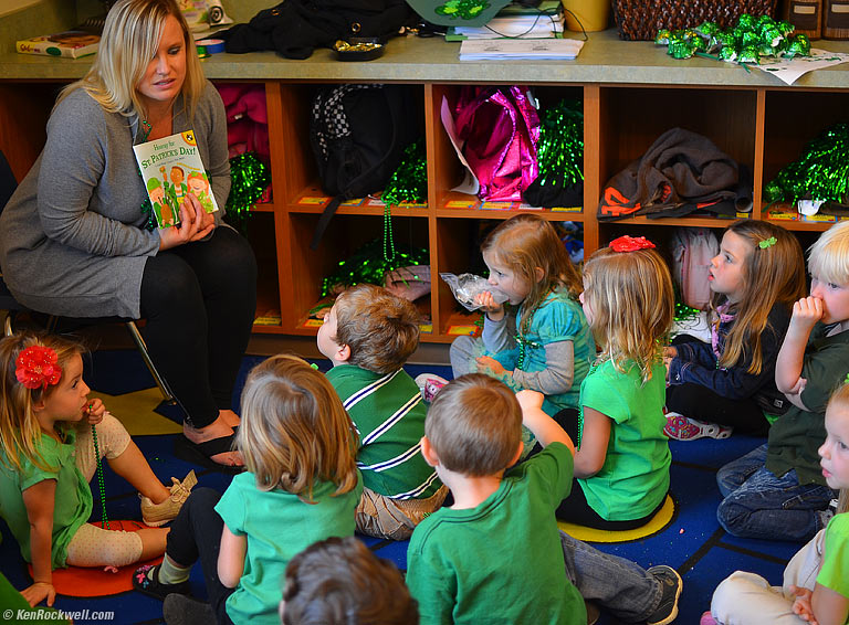 Ryan kidding at story time