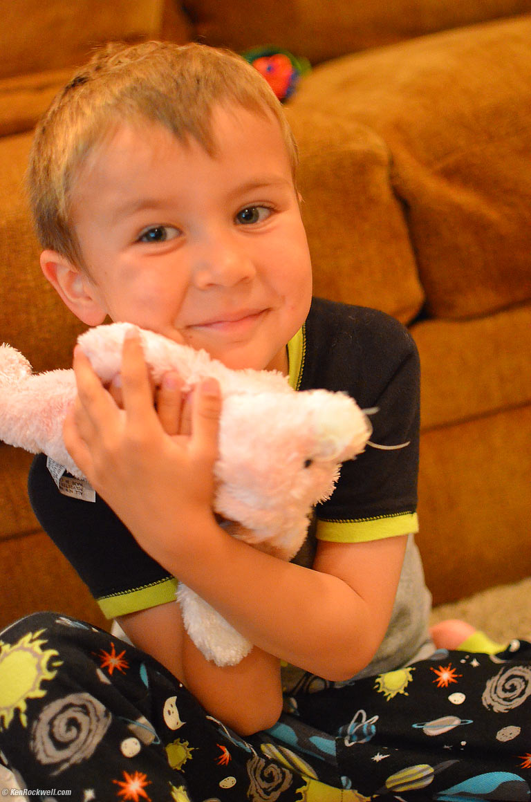 Ryan loves his Easter bunny!