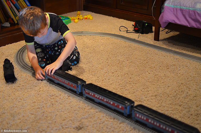 Ryan now can put all the cars and the tender on his Polar Express train.