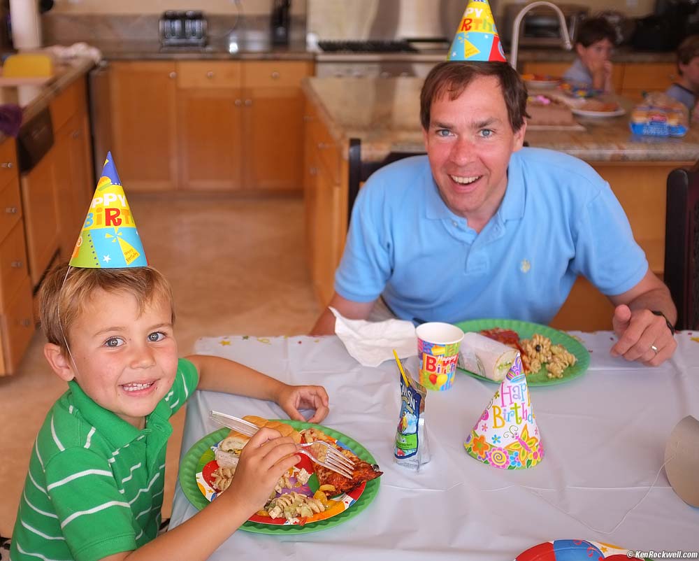 Ryan and Dada at Kate's birthday party