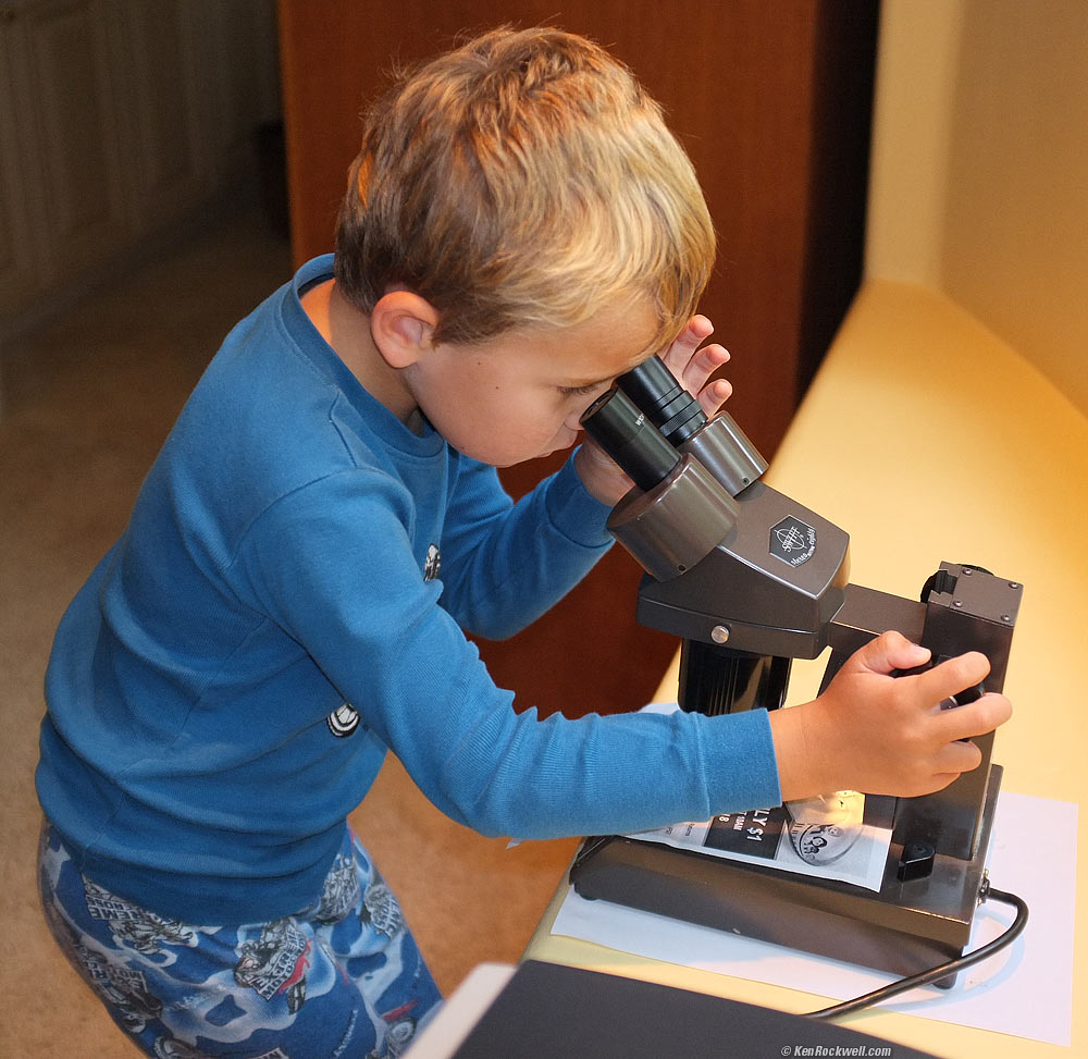 Ryan and Dada's stereo microscope