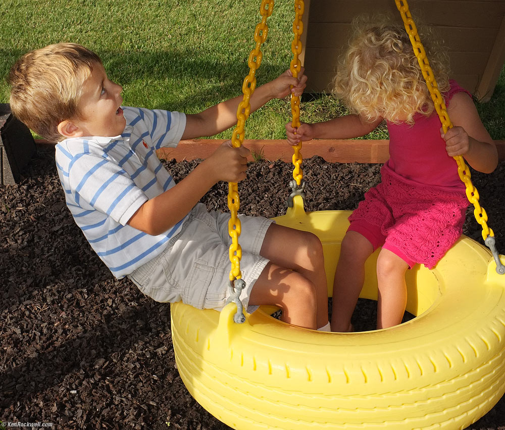 Ryan and Katie on the swing