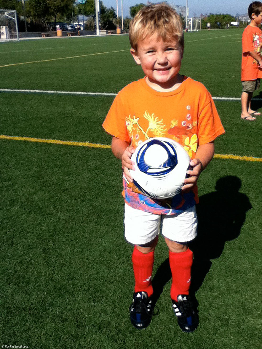 Ryan at his first soccer meeting
