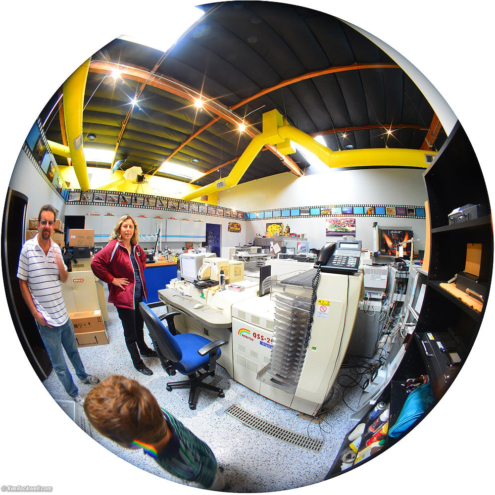 Ryan in the darkroom at North Coast Photographic Services.