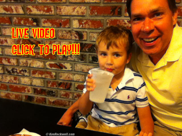 Ryan and Dada at the Pizza Place