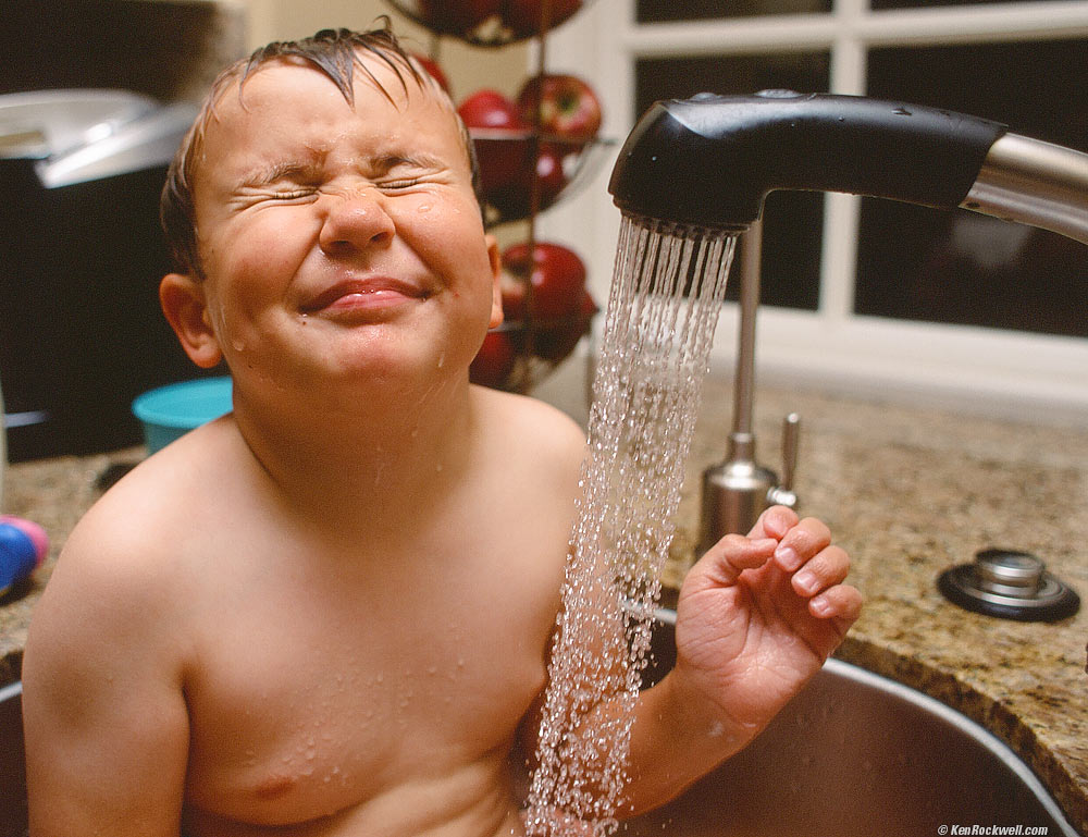 Bath Shower in Sink