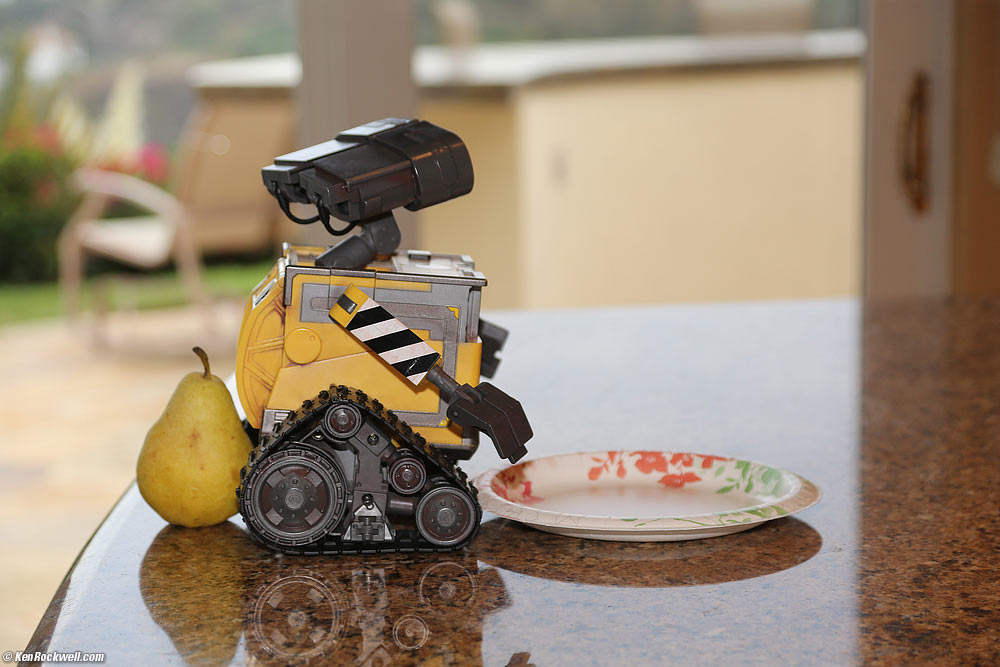 WALL-E poops it out after eating.