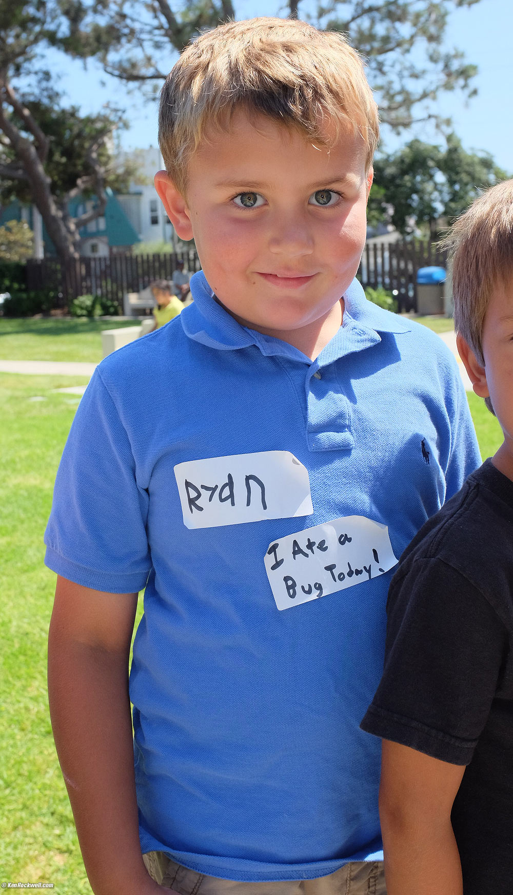 Ryan's first day of Science Camp.