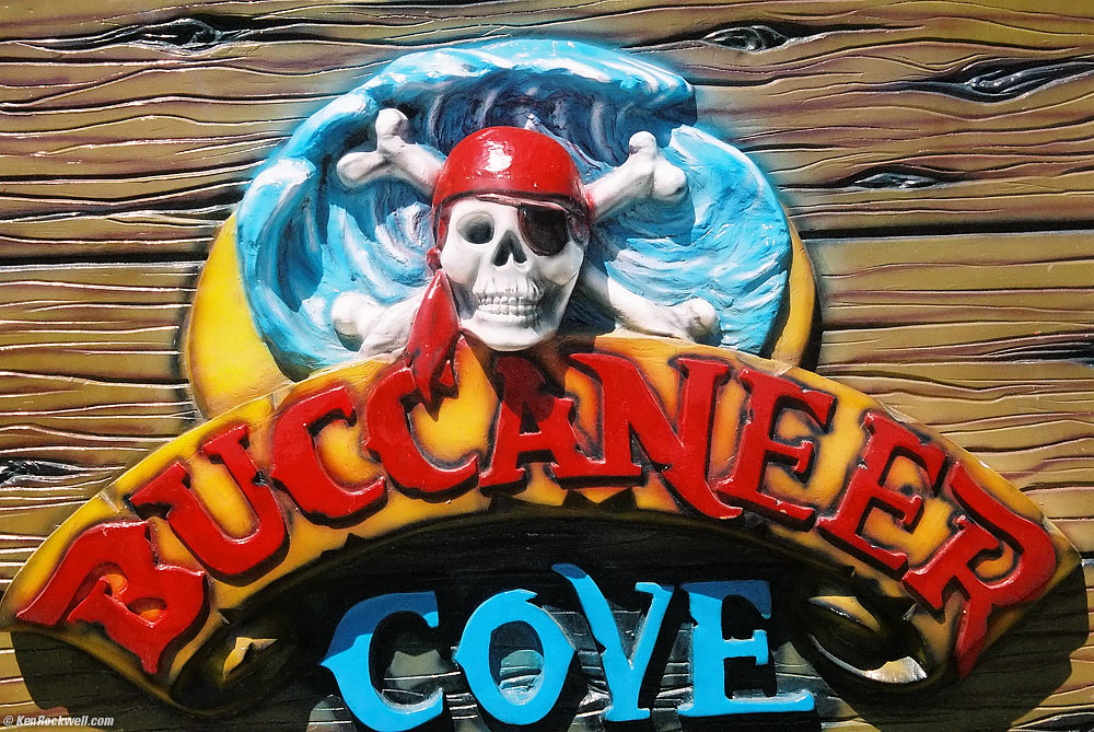 Buccaneer Cove sign